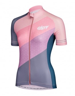 Women's Cycling Jersey DIAGONAL Sakura