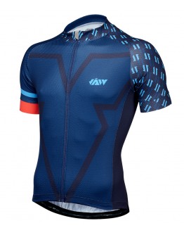Men's Cycling Jersey BIG V Navy Blue