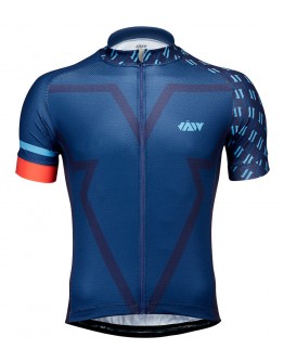 Men's Cycling Jersey BIG V Navy Blue