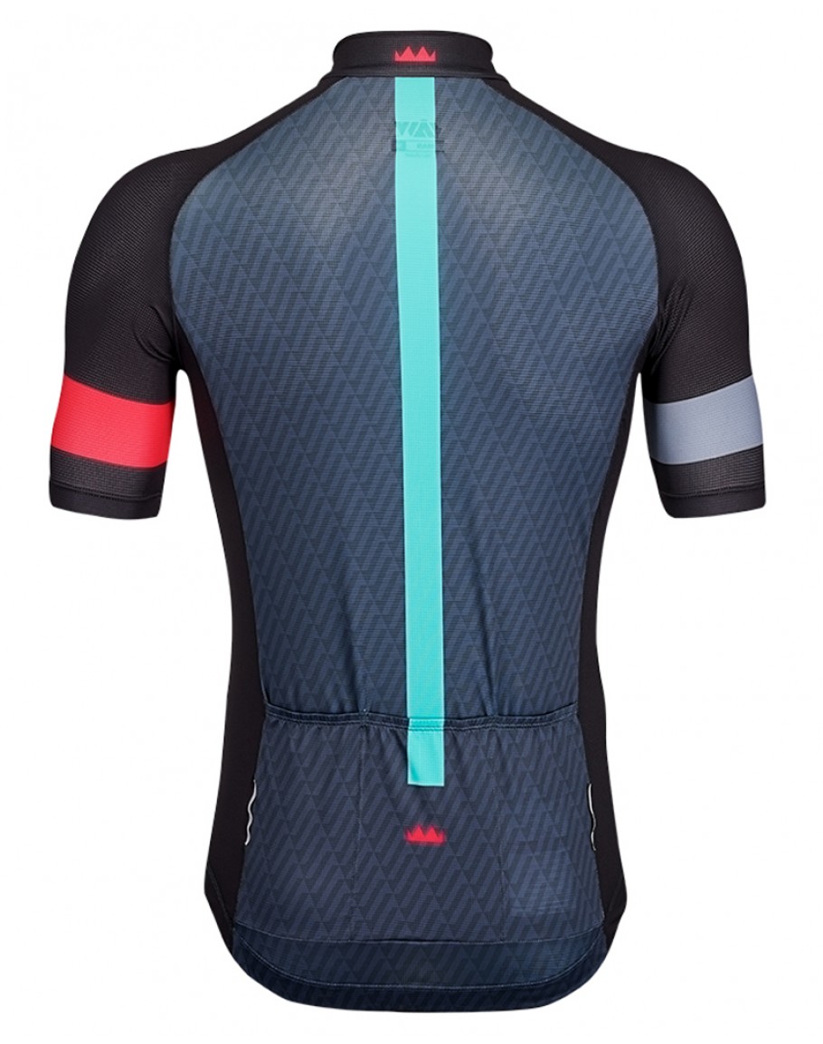 Men's High Ventilation Cycling Jersey JAW MOVE FORWARD Black