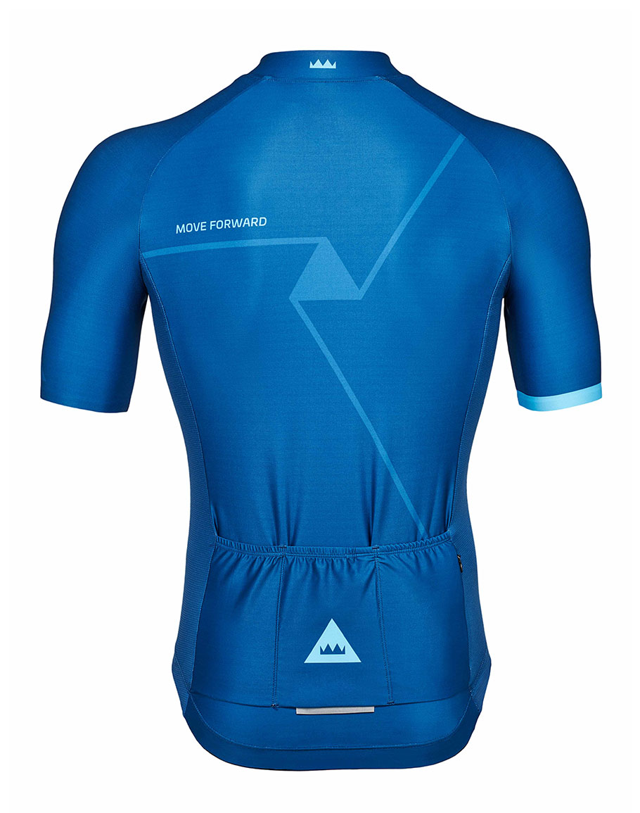 Men's Sun Protection UPF 50+ Cycling Jersey JAW PRIME Bright Blue