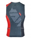 Men's Tri Singlet JAW TEAM Black Green Red