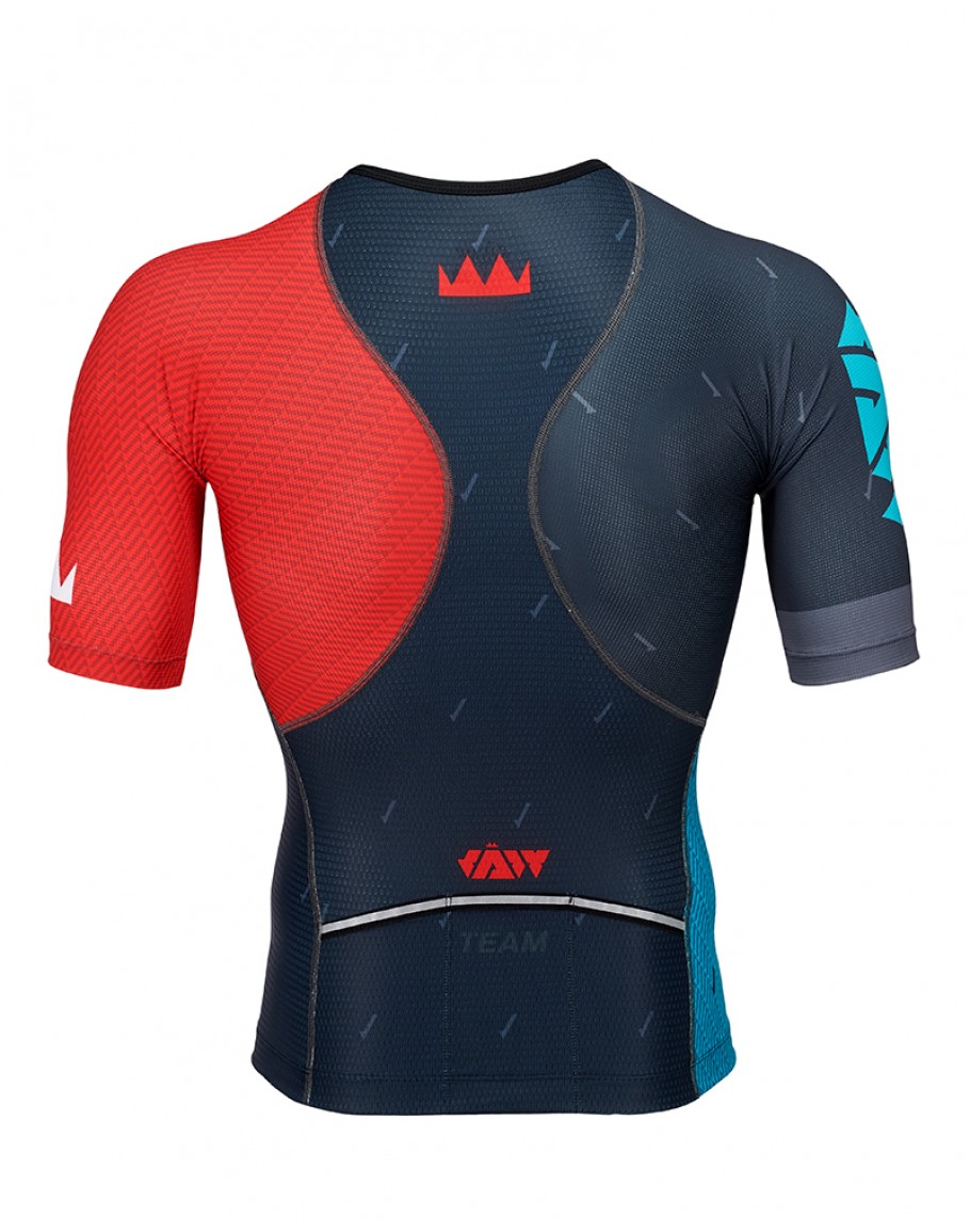 Men's High Performance Quick Dry Soft Comfort Men's Tri Top JAW TEAM Black Green Red