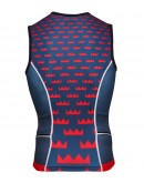 Men's Tri Singlet BIG J White Grey