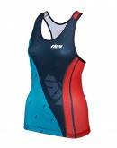Women's Tri Singlet JAW TEAM Black Green 