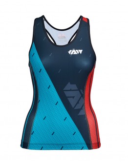 Women's Tri Singlet JAW TEAM Black Green 