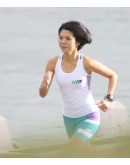 Women's Tri Singlet CRYSTAL White Blue 