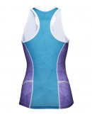 Women's Tri Singlet CRYSTAL White Blue 