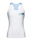 Women's Tri Singlet CRYSTAL White Blue 