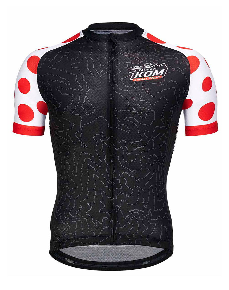 Men s Cycling Jersey JAW X TAIWAN KOM CHALLENGE CHAMPION Black Red