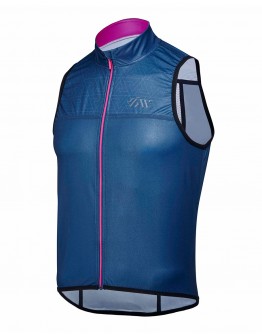 Wind/Water Resistant Cycling Vest JOUER VELO Navy Blue Unisex 