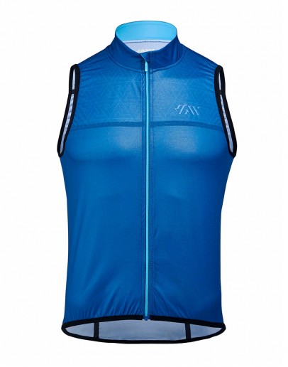 Wind/Water Resistant Cycling Vest JOUER VELO Ocean Blue Unisex 