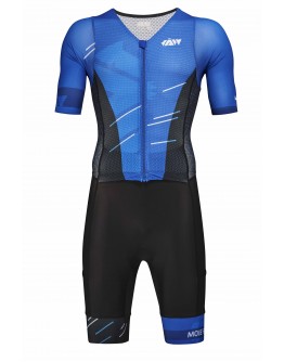 Men's Tri Suit with short sleeves Meteor Sapphire