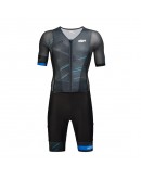 Men's Tri Suit with short sleeves Meteor Black