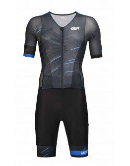 Men's Tri Suit with short sleeves Meteor Black
