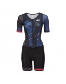 Women's Tri Suit with short sleeves Meteor Black