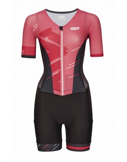 Women's Tri Suit with short sleeves Meteor Rose
