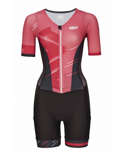 Women's Tri Suit with short sleeves Meteor Rose
