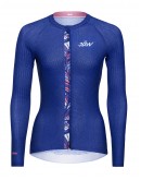 Women's Cycling Jersey LEAVES Royal blue