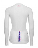 Women's Cycling Jersey LEAVES White