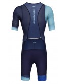 Men's Tri Suit with short sleeves Stars Lake Blue