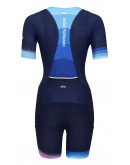 Women's Tri Suit with short sleeves Stars Neon