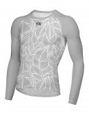 Men's Long Sleeves Cycling Base Layer JAW LEAVES Light Grey