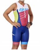 Kid's Tri Suit with short sleeves Stars Ombre Green