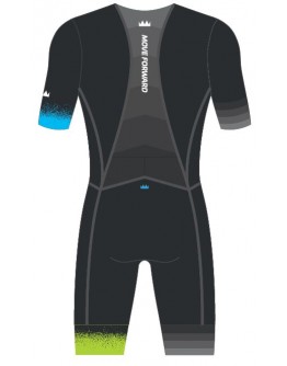 Kid's Tri Suit with short sleeves Stars Ombre Green