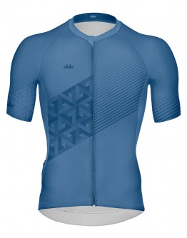 Unisex Cycling Jersey LEAVES Tranquil Blue