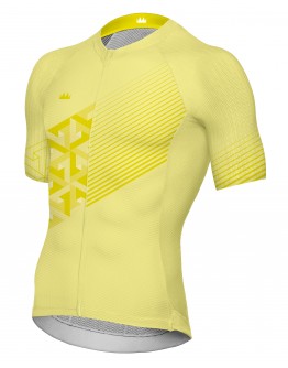 Unisex Cycling Jersey LEAVES Bright Yellow