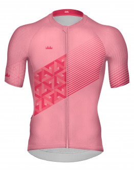 Unisex Cycling Jersey LEAVES Coral