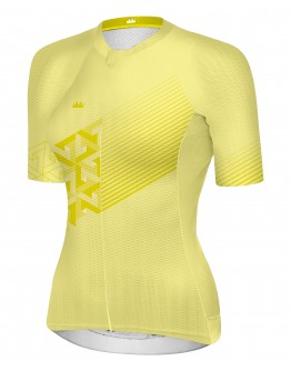Unisex Cycling Jersey LEAVES Bright Yellow