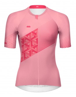 Unisex Cycling Jersey LEAVES Coral