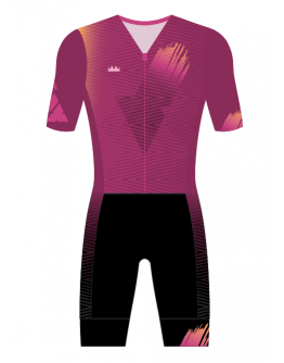Women's Tri Suit with short sleeves BIG J Rose