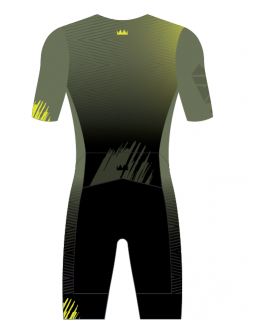 Men's Tri Suit with short sleeves Big J Olive Green