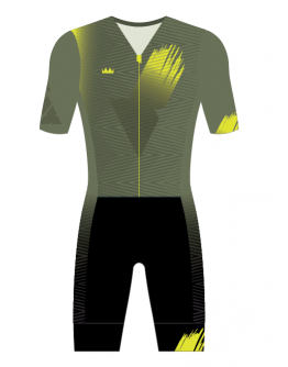 Men's Tri Suit with short sleeves Big J Olive Green