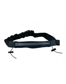 JAW Triathlon Race Belt -Pocket Black 72cm