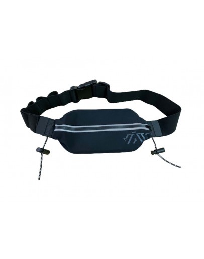 JAW Triathlon Race Belt -Pocket Black 72cm