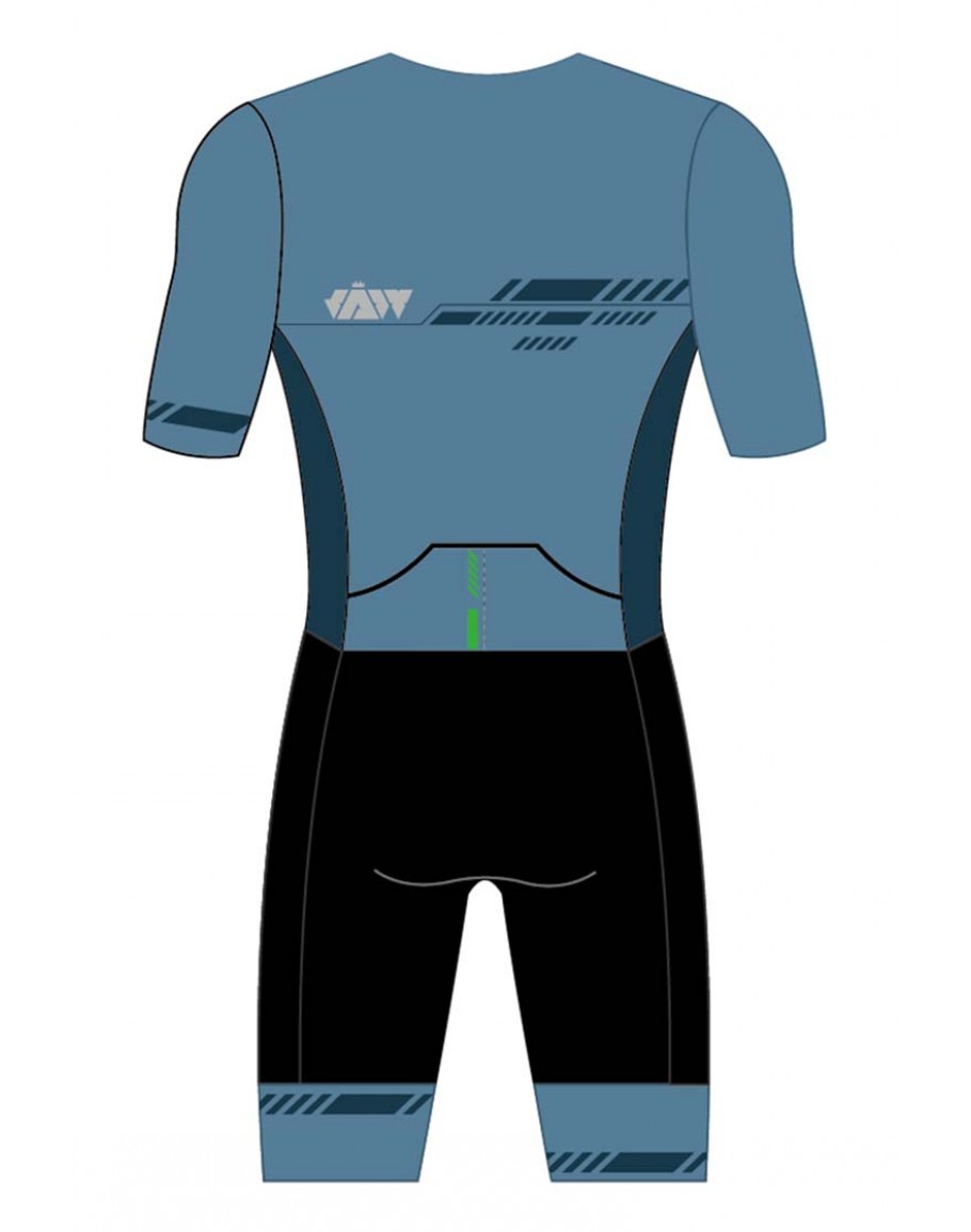 Men's Compression Tri Suit JAW BIG J Olive Green