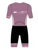 Women's Tri Suit with short sleeves VINTAGE-Taro Purple