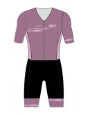 Women's Tri Suit with short sleeves VINTAGE-Taro Purple