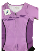 Women's Tri Suit with short sleeves VINTAGE-Lilac