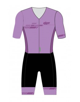 Women's Tri Suit with short sleeves VINTAGE-Lilac
