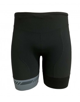 Men's Tri-Shorts Vintage Black with Metallic Grey