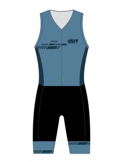 Men's Tri Suit with Vintage Blue