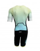 Men's Triathlon Suit with short sleeves RIPPLE -Lime