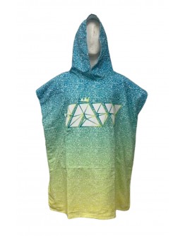 Unisex Toweling Robe JAW Ripple lemon-blue