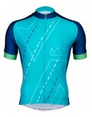 Men's Cycling Jersey DOMAIN Aqua Blue