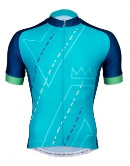 Men's Cycling Jersey DOMAIN Aqua Blue